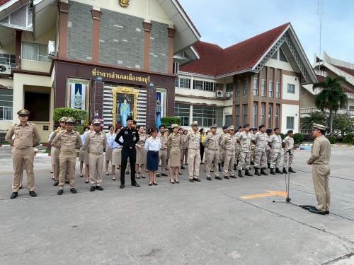 สำนักงานพัฒนาชุมชนอำเภอเมืองชลบุรี ร่วมกิจกรรมเนื่องในวันพระราชทานธงชาติไทย 28 กันยายน (Thai National Flag Day) ประจำปี 2568